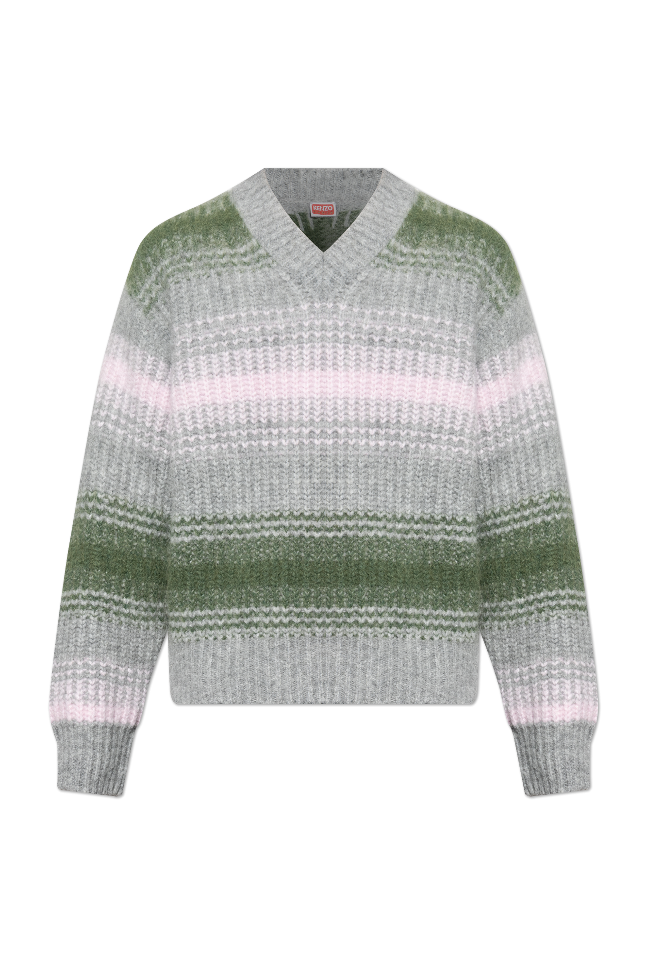 Grey V-neck sweater Kenzo - Vitkac Australia